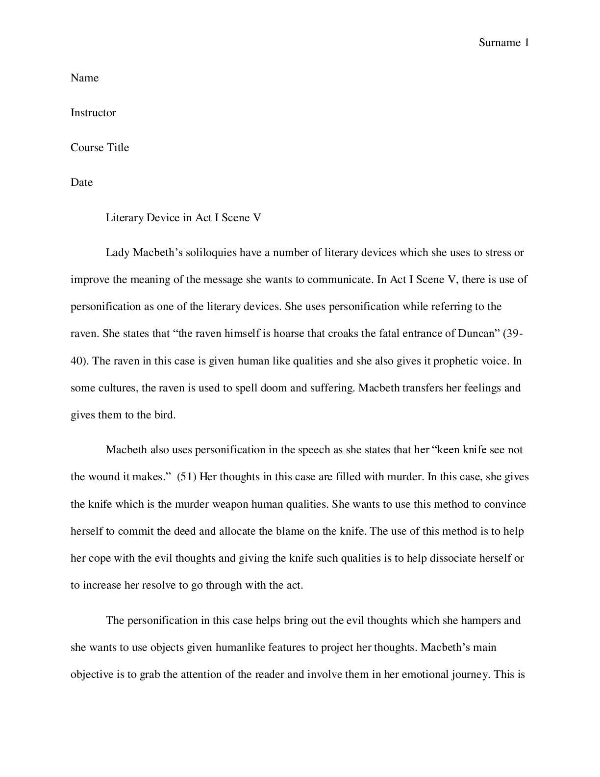 Preview image for Macbeth's literary devices